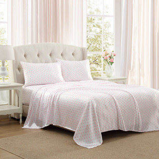 Thumbnail 1: Laura Ashley Laura Ashley Heart Of Mine Microfiber Sheet Set 