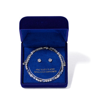 Thumbnail 2: Lumira 2 Pc Fine Silver Plated Bracelet Set 