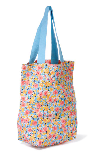 Thumbnail 2: Scribble 2 Pc Floral Print Tote Bag with Pouch 