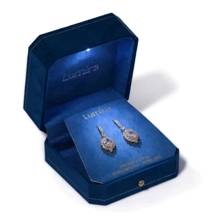 Thumbnail 3: Lumira Fine Silver Plated Pear Drop Earrings 