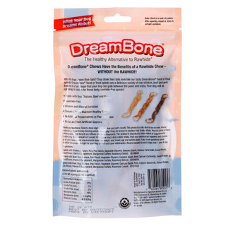 Thumbnail 3: DREAM BONE 7 Pc Chicken Twist Or Treat Dog Chews 