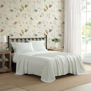 Thumbnail 4: Laura Ashley Laura Ashley Floral Toile Cotton Sheet Set 