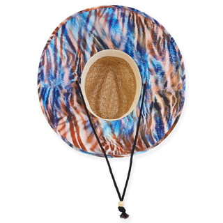 Thumbnail 2: Sun N' Sand Rush Straw Lifeguard Brim Hat 