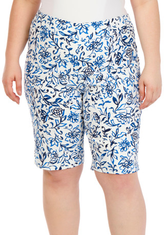 Thumbnail 1: ZAC AND RACHEL Plus Side Slit Bermuda Shorts 