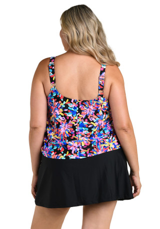 Thumbnail 2: Maxine of Hollywood Plus Faux Swim Skirtini 