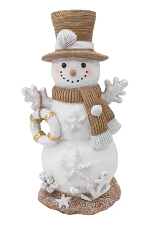 Thumbnail 1: Magical Season 12" Coastal Sand Snowman Figurine 