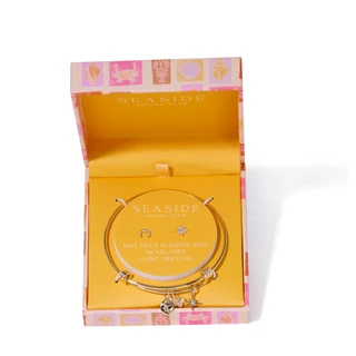Thumbnail 1: Seaside Social Club 3 Pc 14 KT Gold Flash Plated Bracelet Set 