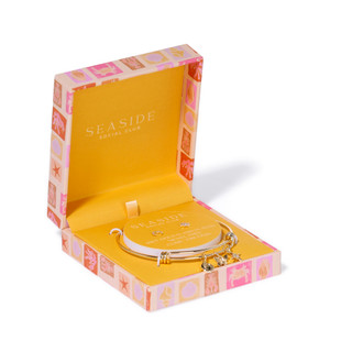 Thumbnail 2: Seaside Social Club 3 Pc 14 KT Gold Flash Plated Bracelet Set 