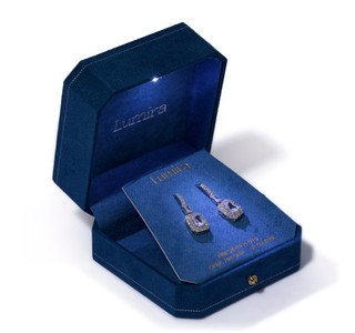 Thumbnail 2: Lumira Fine Silver Plated Square Drop Earrings 