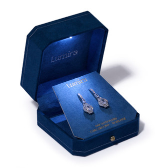 Thumbnail 3: Lumira Fine Silver Plated Pear Drop Earrings 