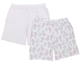 Thumbnail 2: JACLYN Women's Plus 2-Pack Bermuda Sleep Shorts 