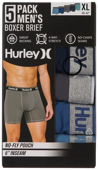 Thumbnail 1: Hurley Men's 5 Pk Boxer Briefs  