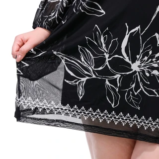 Thumbnail 2: HARPER 241 Plus Long Sleeve Embroidered Sheath Dress 