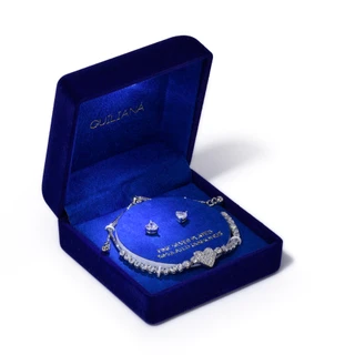 Thumbnail 3: Lumira 3 Pc Fine Silver Plated Bracelet Set 