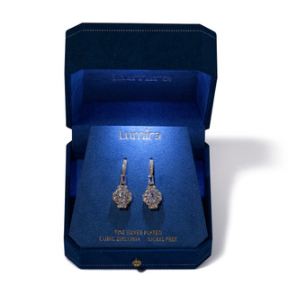 Thumbnail 2: Lumira Fine Silver Plated Pear Drop Earrings 