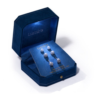 Thumbnail 3: Lumira 3 Pk Fine Silver Plated Earrings 