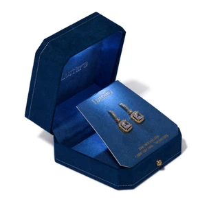 Thumbnail 2: Lumira Fine Silver Plated Square Drop Earrings 