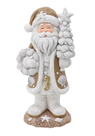 Thumbnail 1: Magical Season 12" Coastal Sand Santa Figurine 