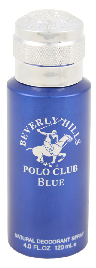 Thumbnail 1: Beverly Hills Polo Club 4 oz Blue Natural Deodorant Spray for Him 