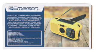 Thumbnail 2: Emerson Emergency AM/FM Radio w/ Weather Band & Power Bank 