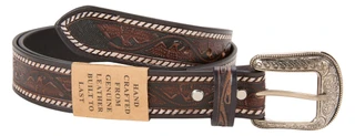 Thumbnail 1: Montauk Genuine Leather Tooled Belt  
