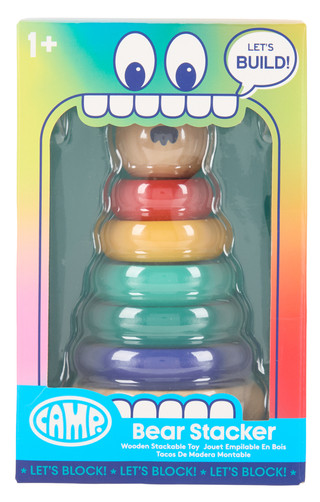 Thumbnail 1: Camp Wooden Bear Stacker Toy 