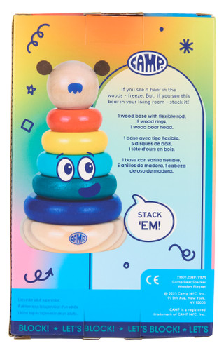 Thumbnail 2: Camp Wooden Bear Stacker Toy 