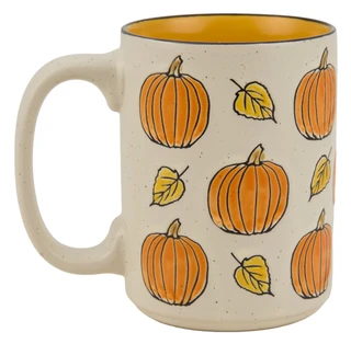 Thumbnail 2: Spectrum 17 oz Harvest Jamie Repeat Pumpkin Mug  