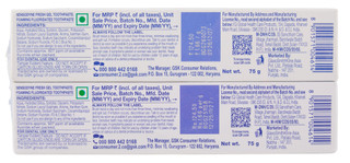 Thumbnail 2: SENSODYNE 2 Pk Fresh Gel Toothpaste 