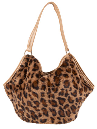 Thumbnail 1: Catherine Malandrino Faux Fur Leopard Print Bag 