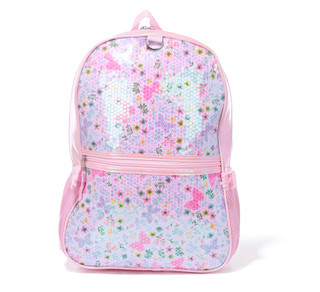 Thumbnail 8: RAINBOW SUGAR Sequined Backpack w/ Headphones & Detachable Lunch Bag 