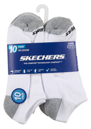 Thumbnail 1: Skechers Men's 10 Pk No Show Socks  