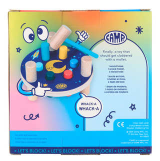Thumbnail 2: Camp Wooden Whack-a Hole Clobbering Toy 