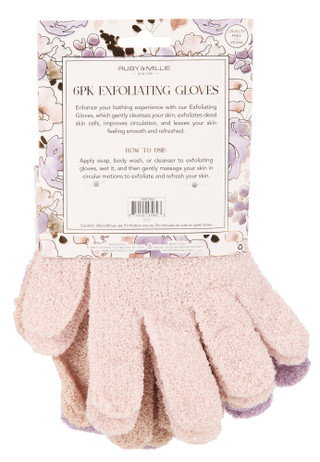 Thumbnail 2: Ruby & Millie 6 Pk Exfoliating Gloves 