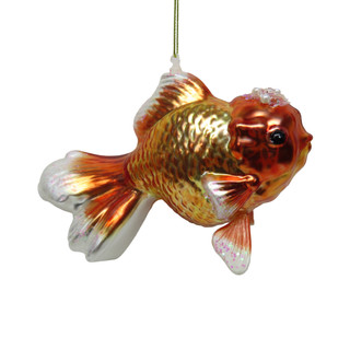 Thumbnail 2: Magical Season Glass Gold Fish Christmas Ornament 