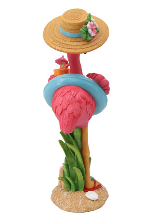 Thumbnail 2: Magical Season 16" Polyresin Flamingo with Drink Figurine 