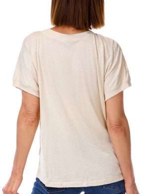 Thumbnail 4: Democracy Women's Scoop Neck Mixed Media Knit Top 