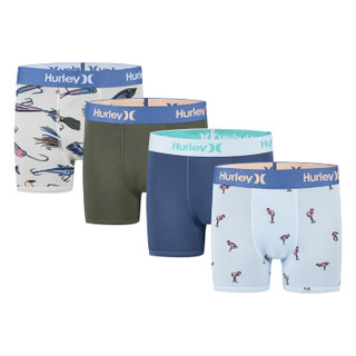 Thumbnail 2: Hurley Boys 4 Pk Micro Stretch Boxer Briefs Set 