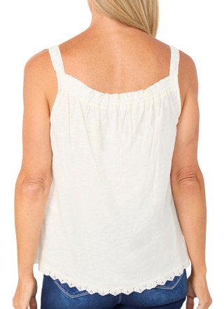 Thumbnail 2: Democracy Women's Embroidered Square Neck Tank Top 