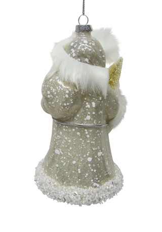 Thumbnail 2: Magical Season Glass Santa with Christmas Tree Ornament 