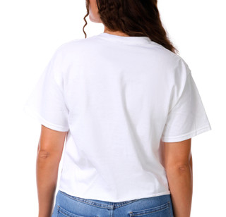 Thumbnail 2: Peanuts Juniors Short Sleeve Americana Snoopy Crop Top 