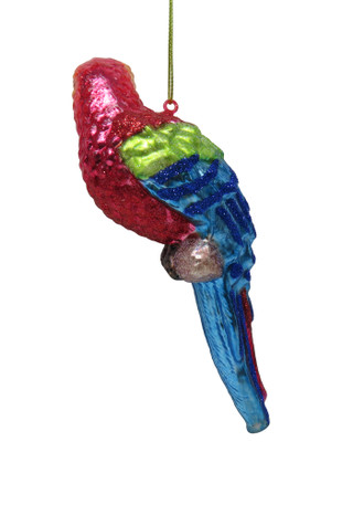 Thumbnail 2: Magical Season Glass Parrot Christmas Ornament 