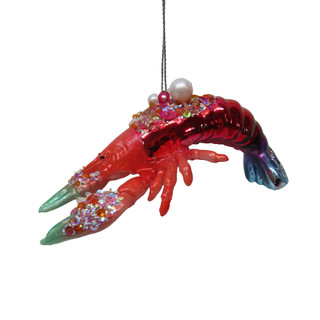 Thumbnail 1: Magical Season Glass Red Lobster Christmas Ornament 