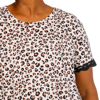 Thumbnail 2: FLORA Plus Short Sleeve Print Night Gown 