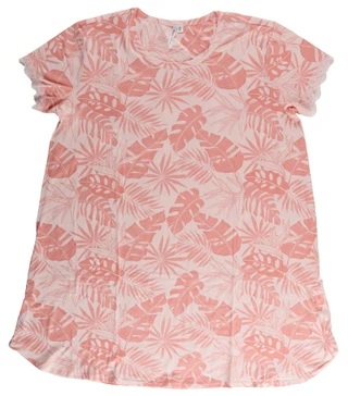 Thumbnail 1: FLORA Plus Short Sleeve Print Night Gown 