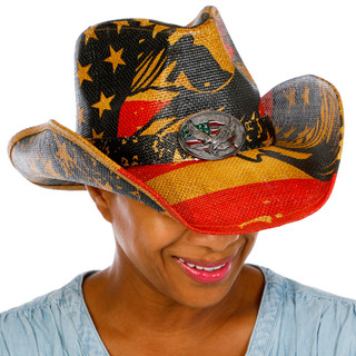 Thumbnail 1: SECONDARY Americana Eagle Cowboy Hat 