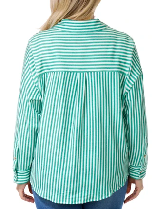 Thumbnail 2: Philosophy Plus Cozy Stripe Top 