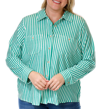 Thumbnail 1: Philosophy Plus Cozy Stripe Top 