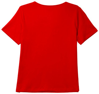 Thumbnail 4: Coral Bay Petite Short Sleeve Embellished Stars Split Neck Top 