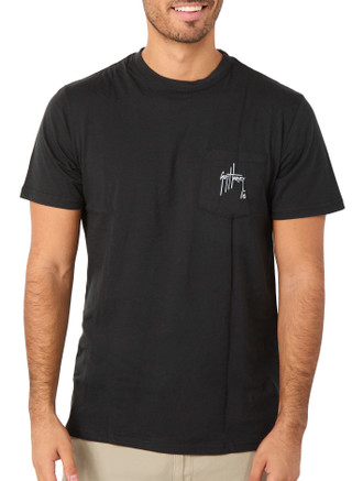 Thumbnail 2: Guy Harvey Men's Fish Flag Pocket T-Shirt 